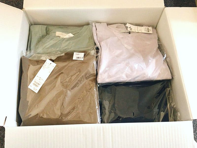 届いた服